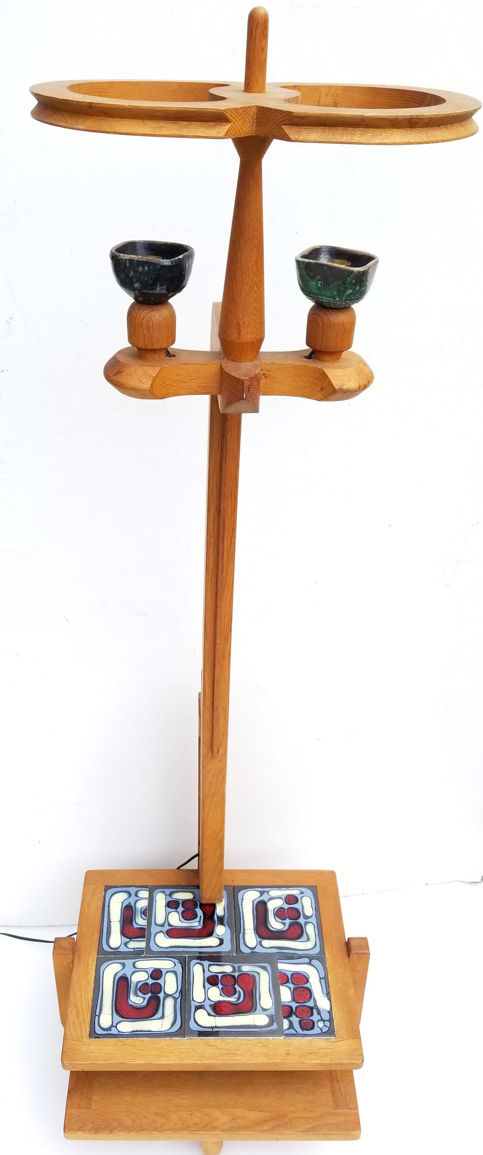 Guillerme & Chambron French Floor Lamp For Sale 1