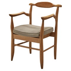 Used Guillerme & Chambron 'Fumay' Armchair in Oak