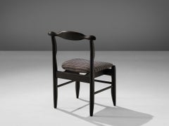 Sedia da pranzo 'Fumay' di Guillerme & Chambron in Oak laccato nero