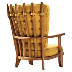 Guillerme & Chambron 'Grand Repos' Lounge Chair in Oak