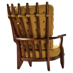 Used Guillerme & Chambron 'Grand Repos' Lounge Chair in Oak 