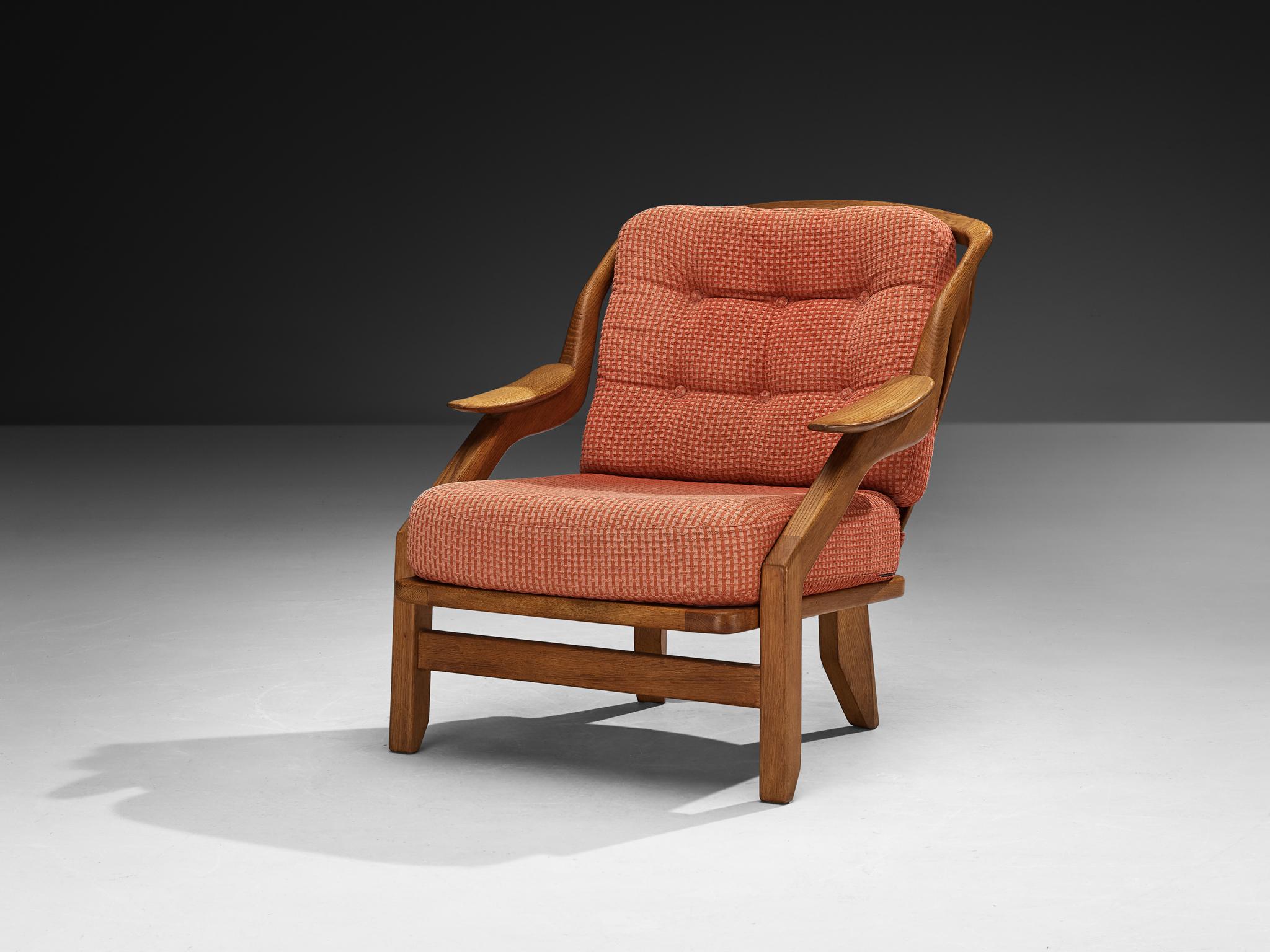 Silla de salón 'Gregoire' de Guillerme & Chambron en roble macizo Moderno de mediados de siglo