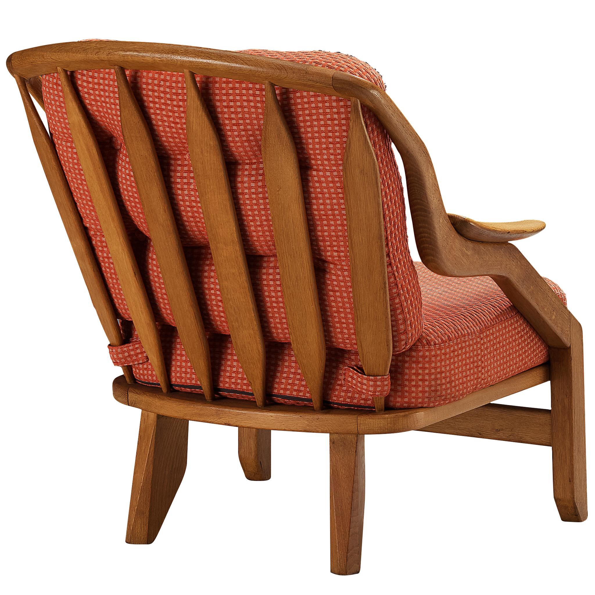Chaise longue 'Gregoire' de Guillerme and Chambron en Oak Oak massif