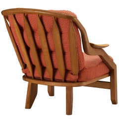Guillerme & Chambron: Loungesessel „Gregoire“ aus massiver Eiche