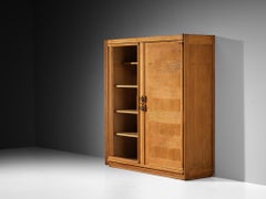 Guillerme & Chambron Highboard in Oak with Ceramic Handles