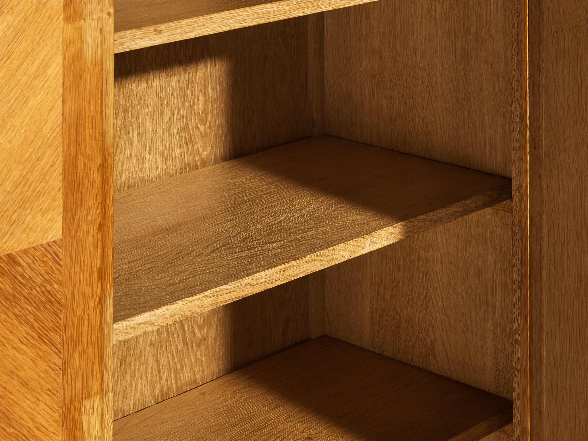 Guillerme & Chambron Highboard in Oak with Ceramic Handles For Sale 1