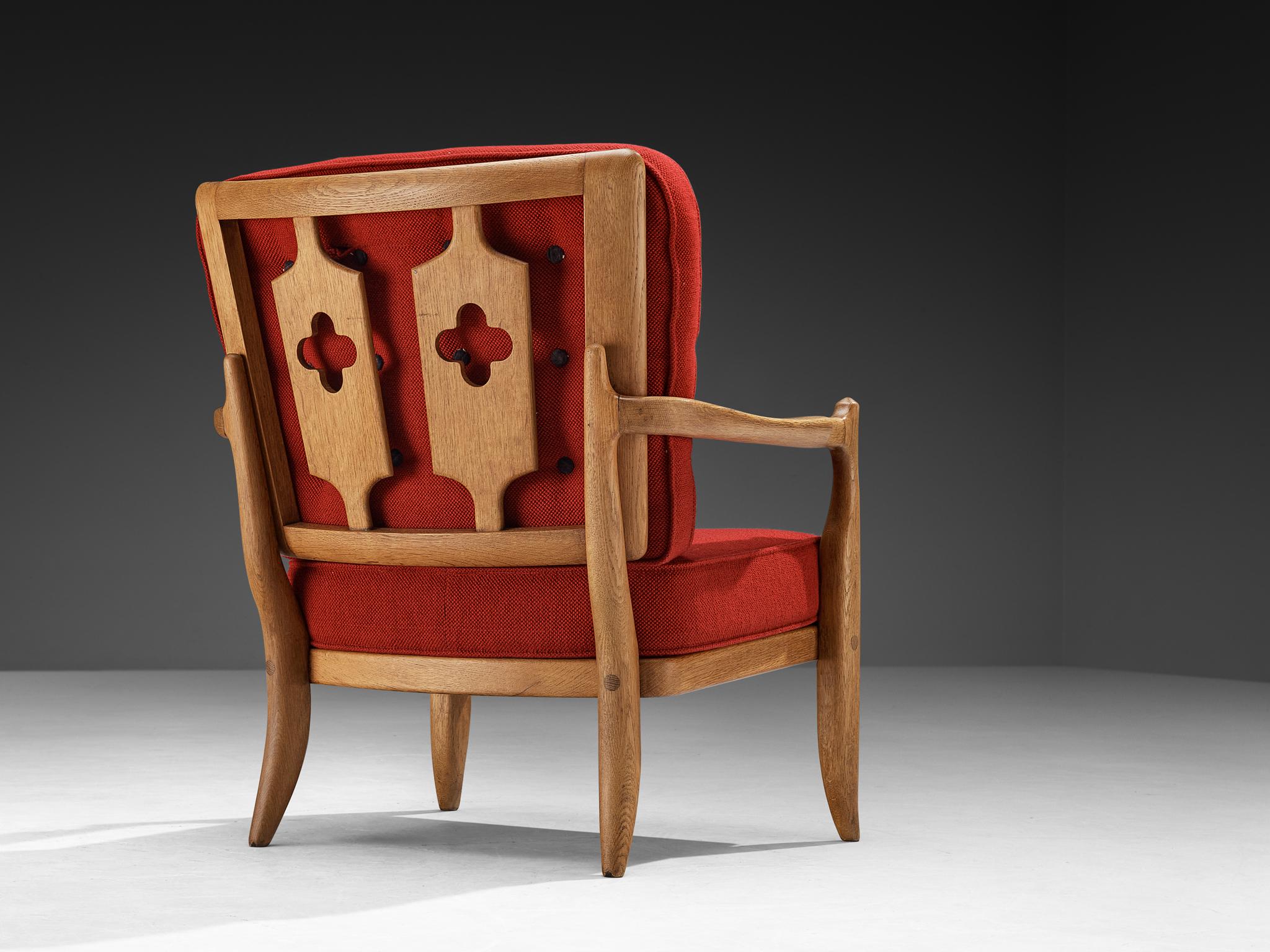 Francese Sedia da salotto 'Jose' di Guillerme & Chambron in Oak in vendita