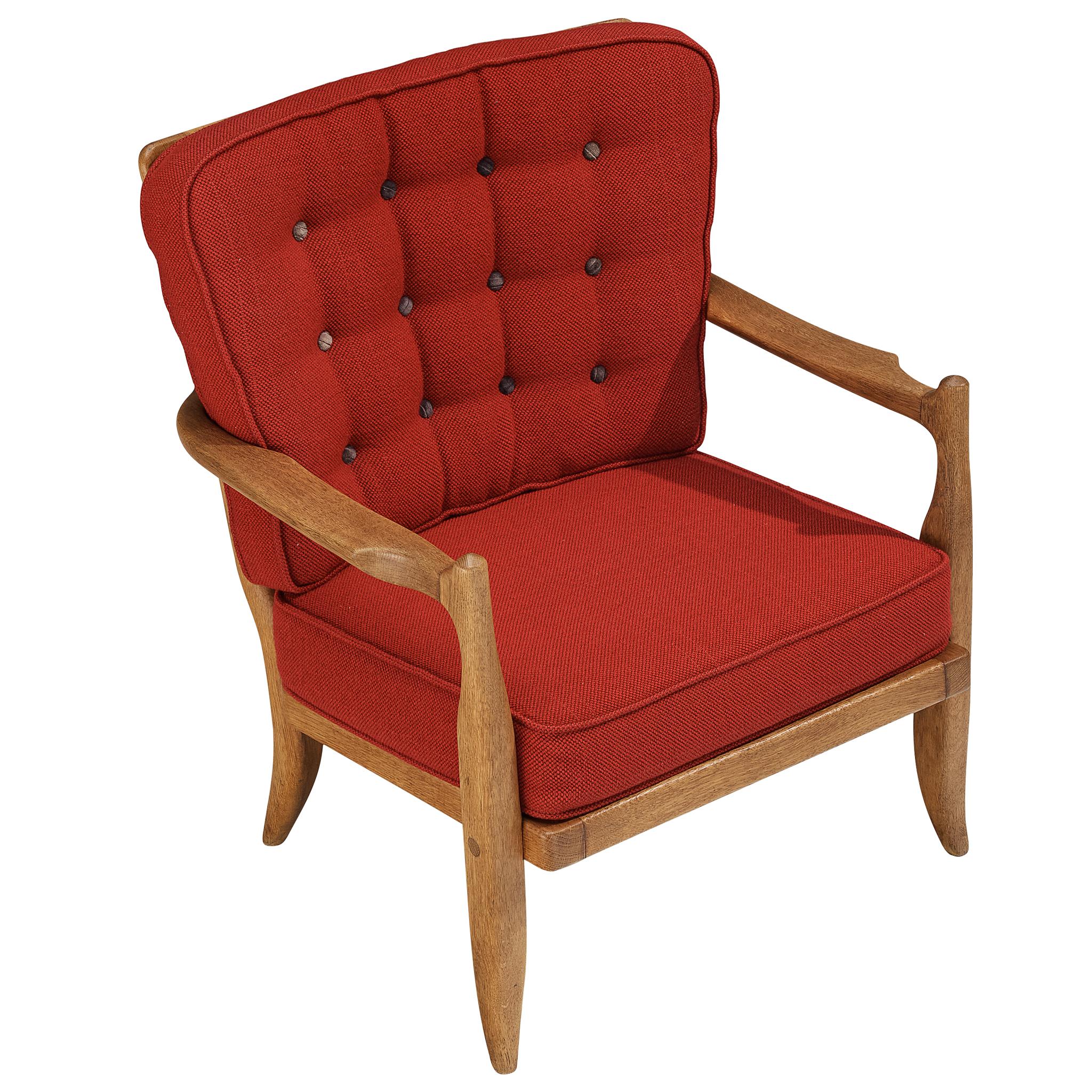 Guillerme & Chambron: Loungesessel „Jose“ aus Eiche