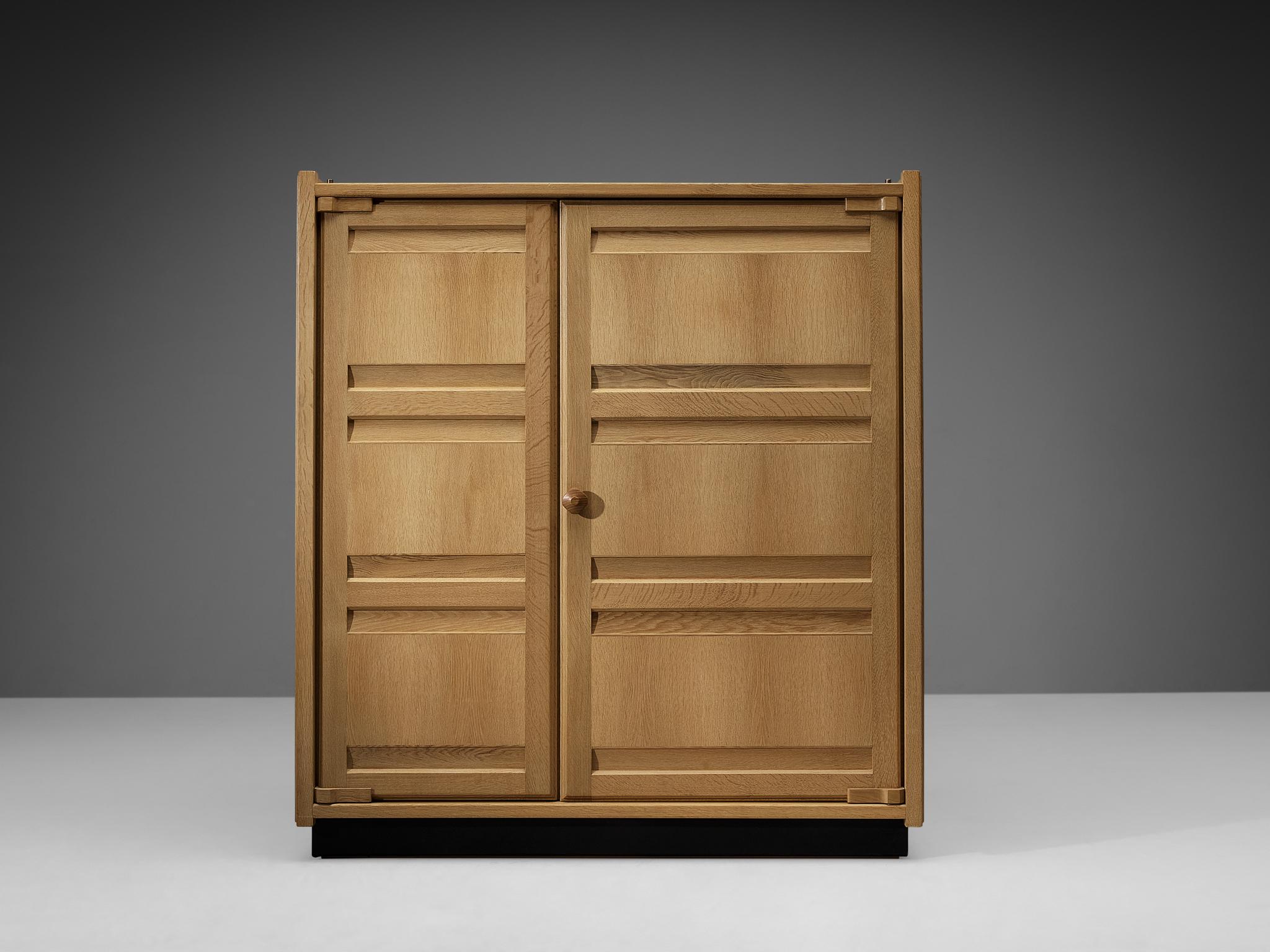 French Guillerme & Chambron Large Cabinet in Oak