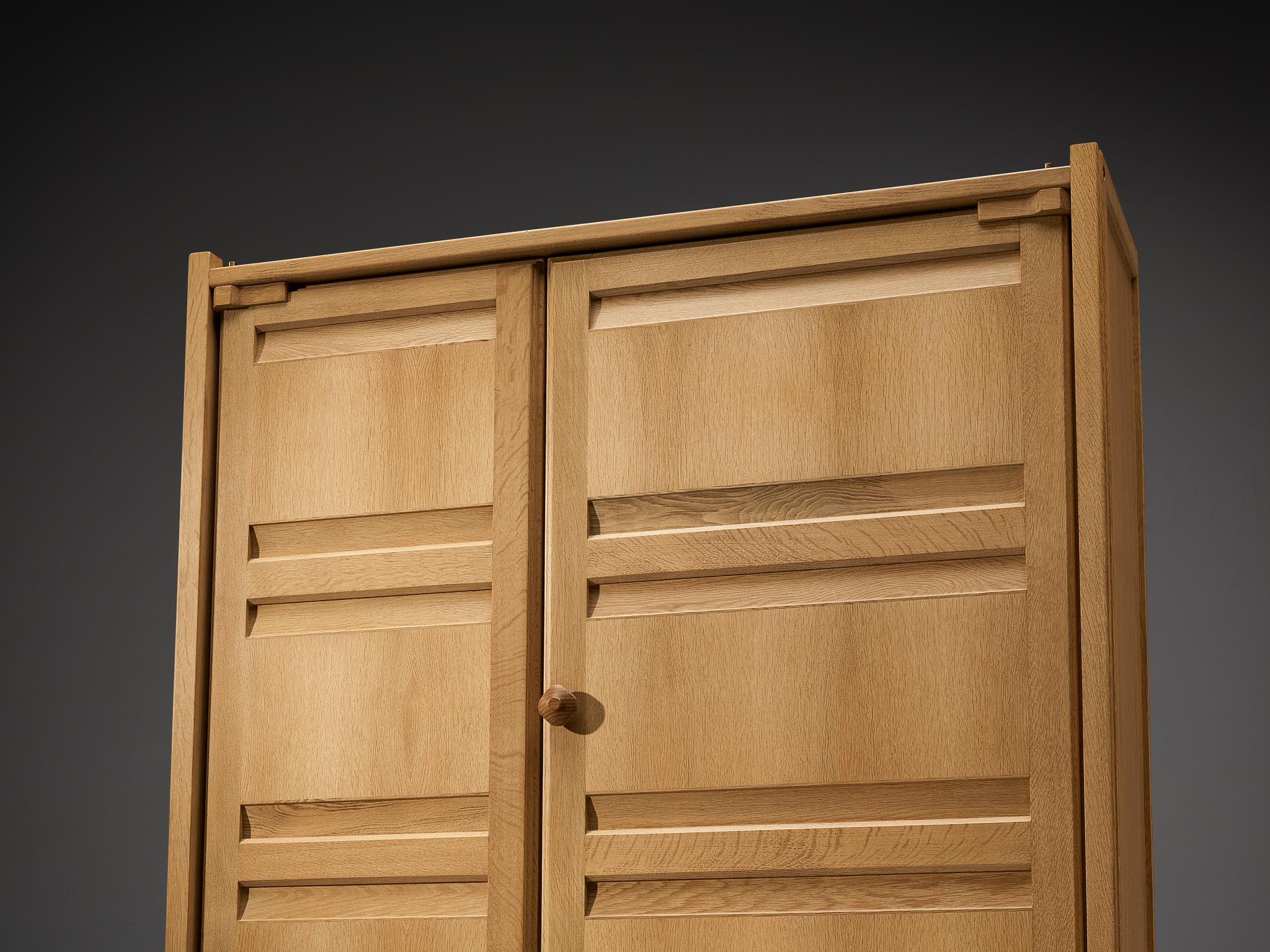 Guillerme & Chambron Large Cabinet in Oak  For Sale 1