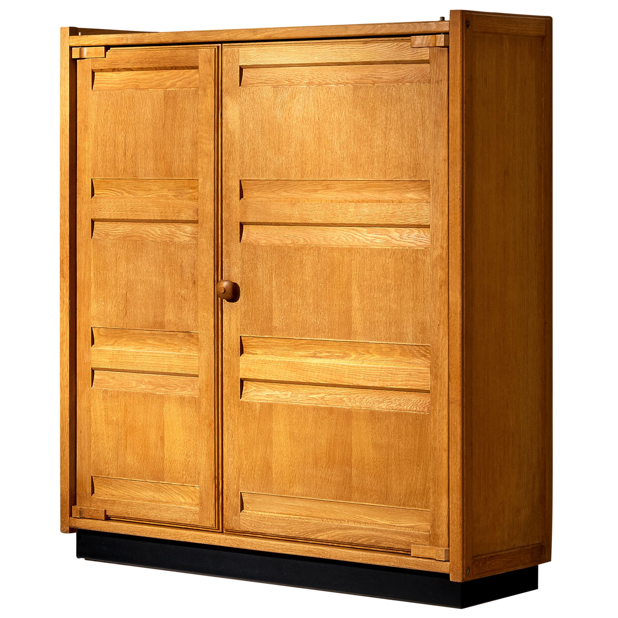 Guillerme 
Chambron Large Cabinet or Wardrobe in Solid Oak