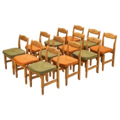 Sedie da pranzo 'Lorraine' di Guillerme & Chambron in Oak massiccio Sedie da pranzo 'Lorraine' di Guillerme & Chambron in Oak massiccio