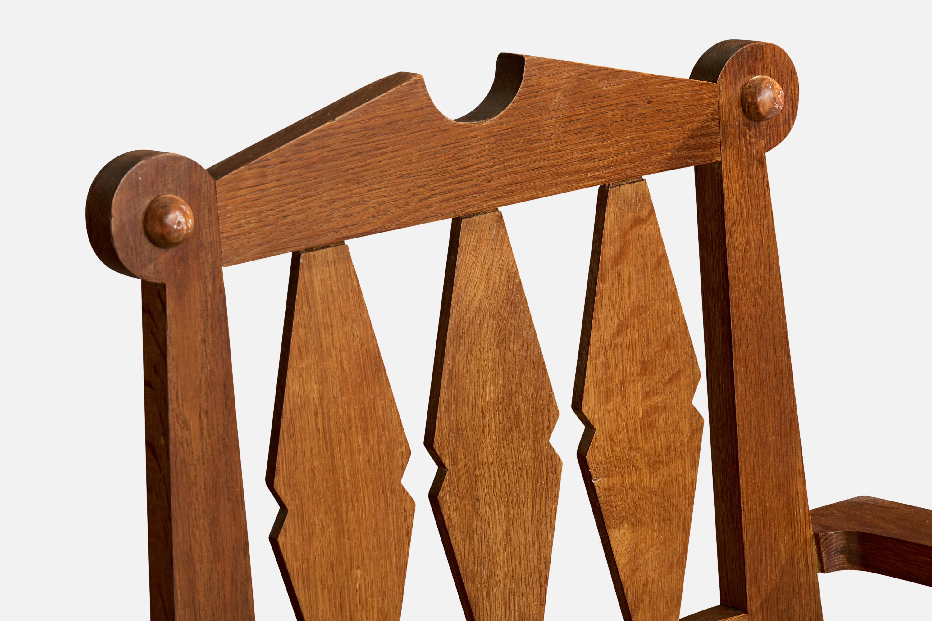 Guillerme & Chambron, Silla de salón, Tela, Roble, Francia, 1960 en venta 1