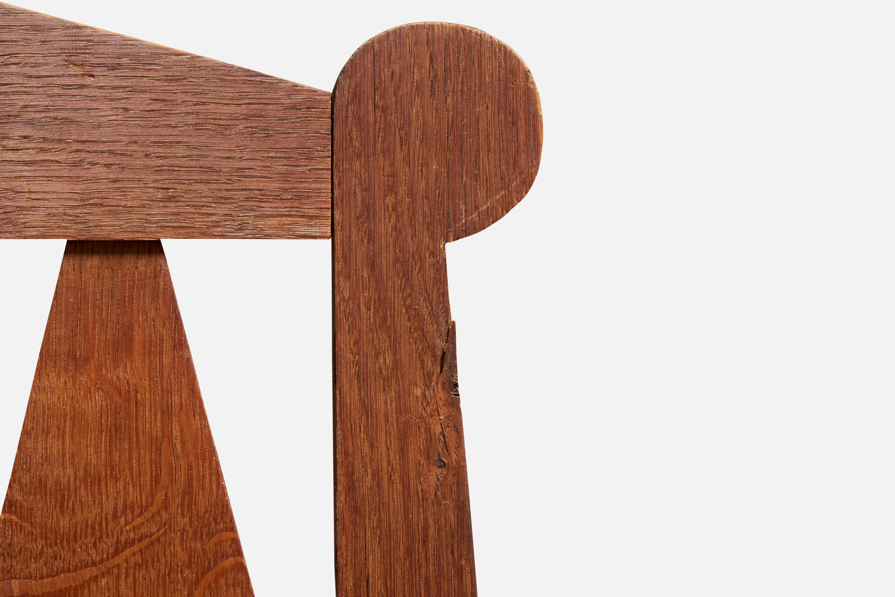 Guillerme & Chambron, Sedia da salotto, Fabrice, Oak, Francia, 1960 in vendita 2