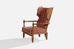 Guillerme & Chambron, Sedia da salotto, Oak, Fabrice, Francia, anni '60