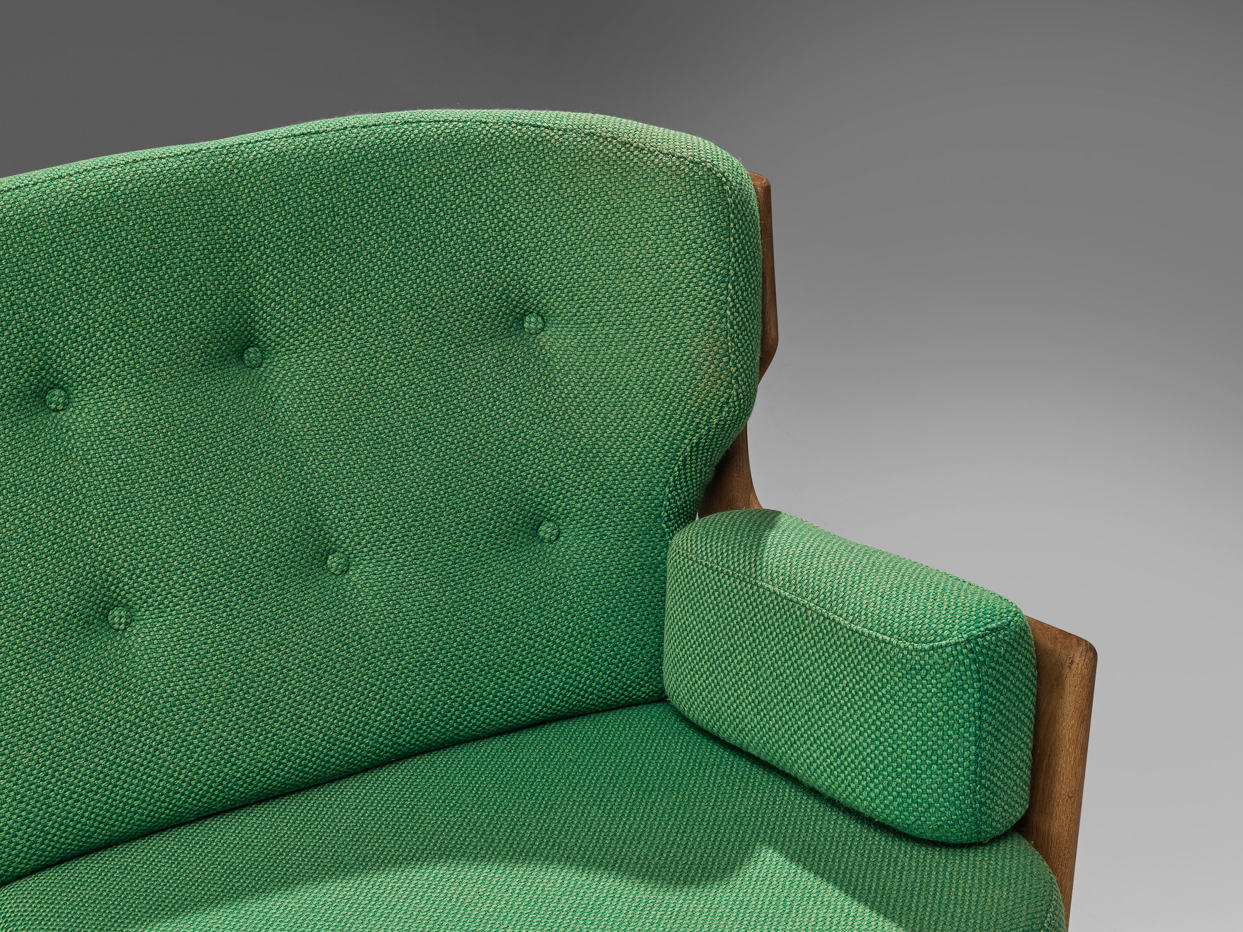 Guillerme & Chambron Lounge Set Model 'Denis' in Solid Oak 4