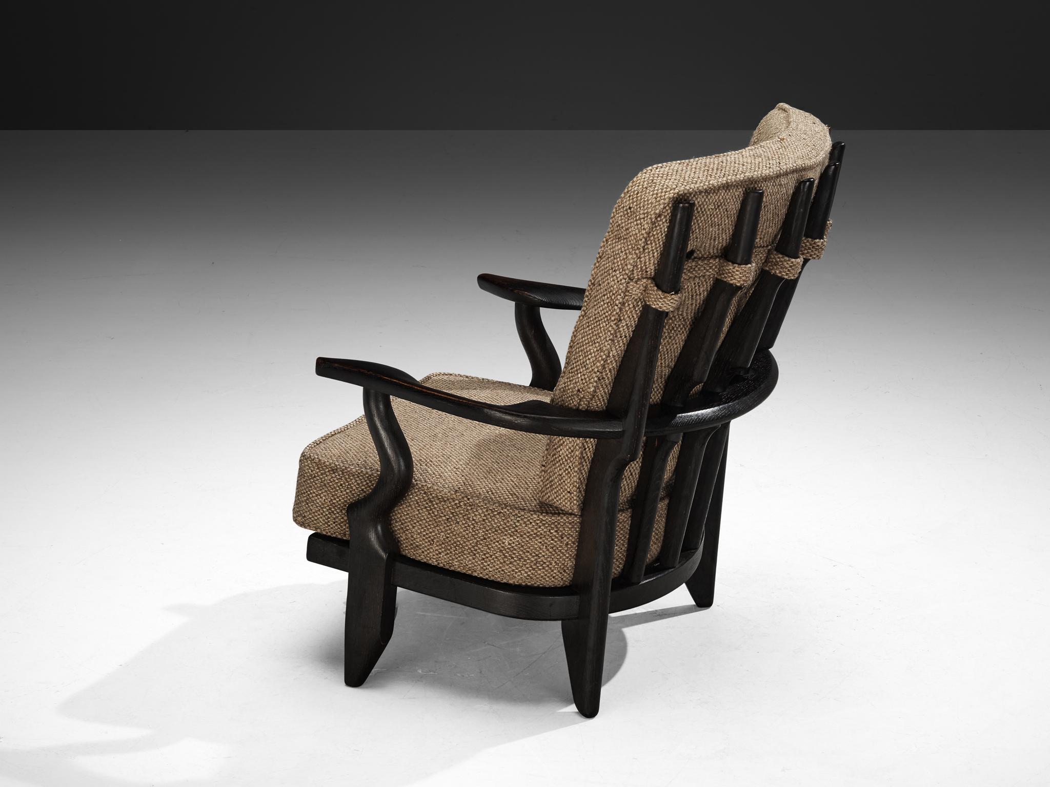 Tissu Chaise longue 'Mid Repos' de Guillerme et Chambron en Oak foncé en vente