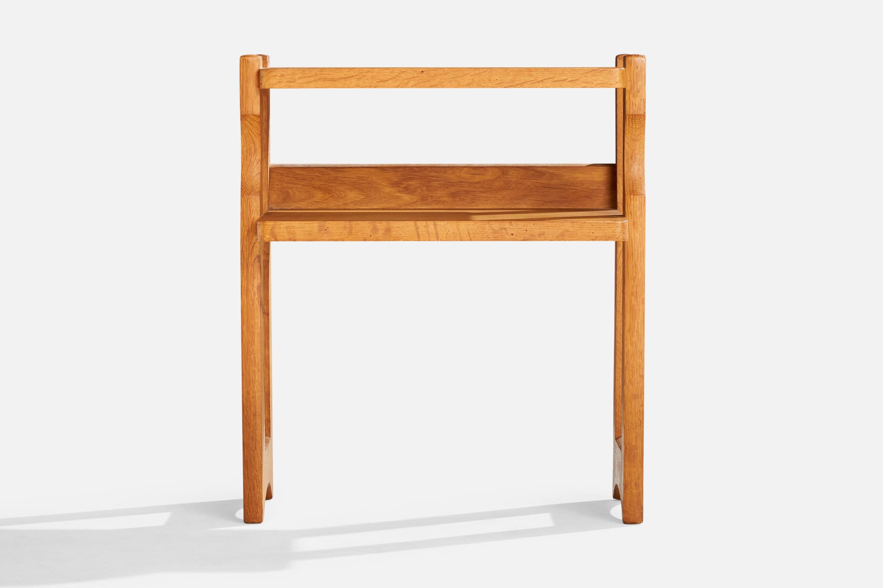 Milieu du XXe siècle Tables de nuit Guillerme & Chambron, chêne, France, années 1960 en vente