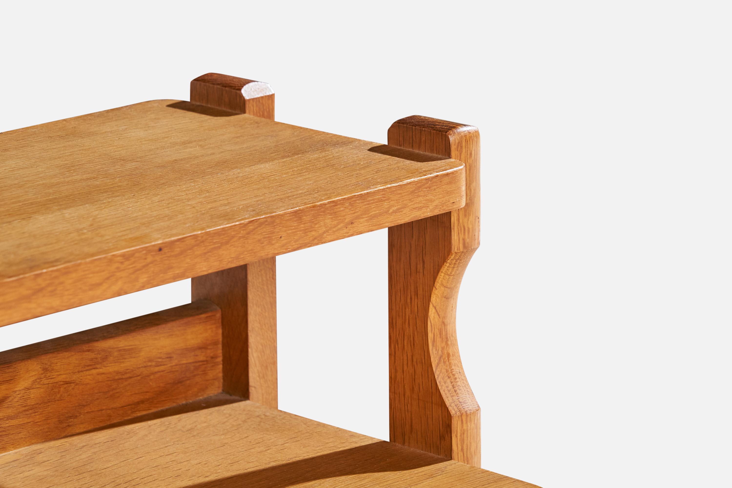 Tables de nuit Guillerme & Chambron, chêne, France, années 1960 en vente 2