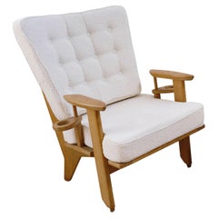 Guillerme & Chambron oak armchair, designed for Votre Maison