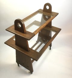 Guillerme & Chambron French Oak Drinking Trolley Edited by Votre Maison 1950