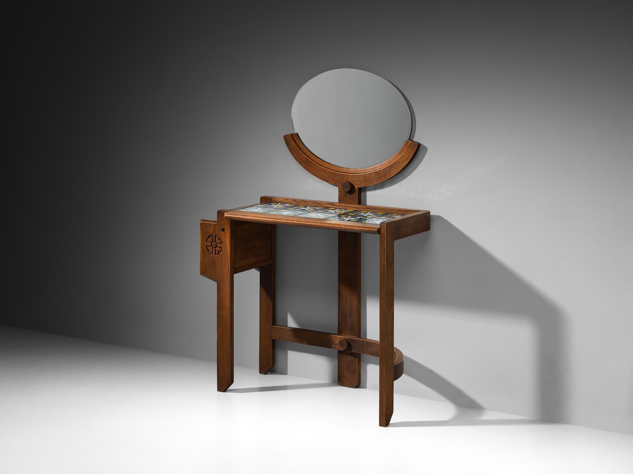 Tavolo da toilette Guillerme & Chambron Oak in vendita 1
