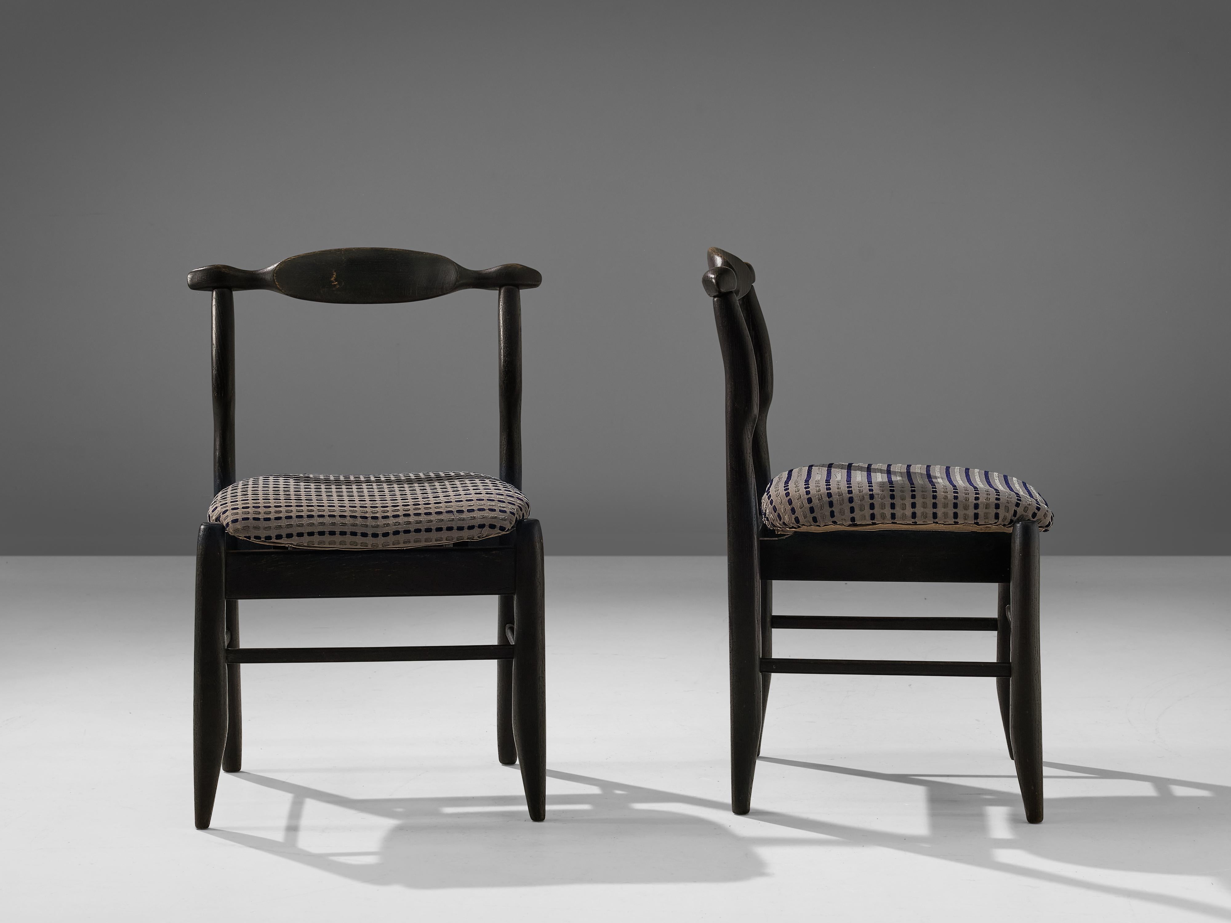 Guillerme & Chambron Pair of 'Fumay' Dining Chairs 1