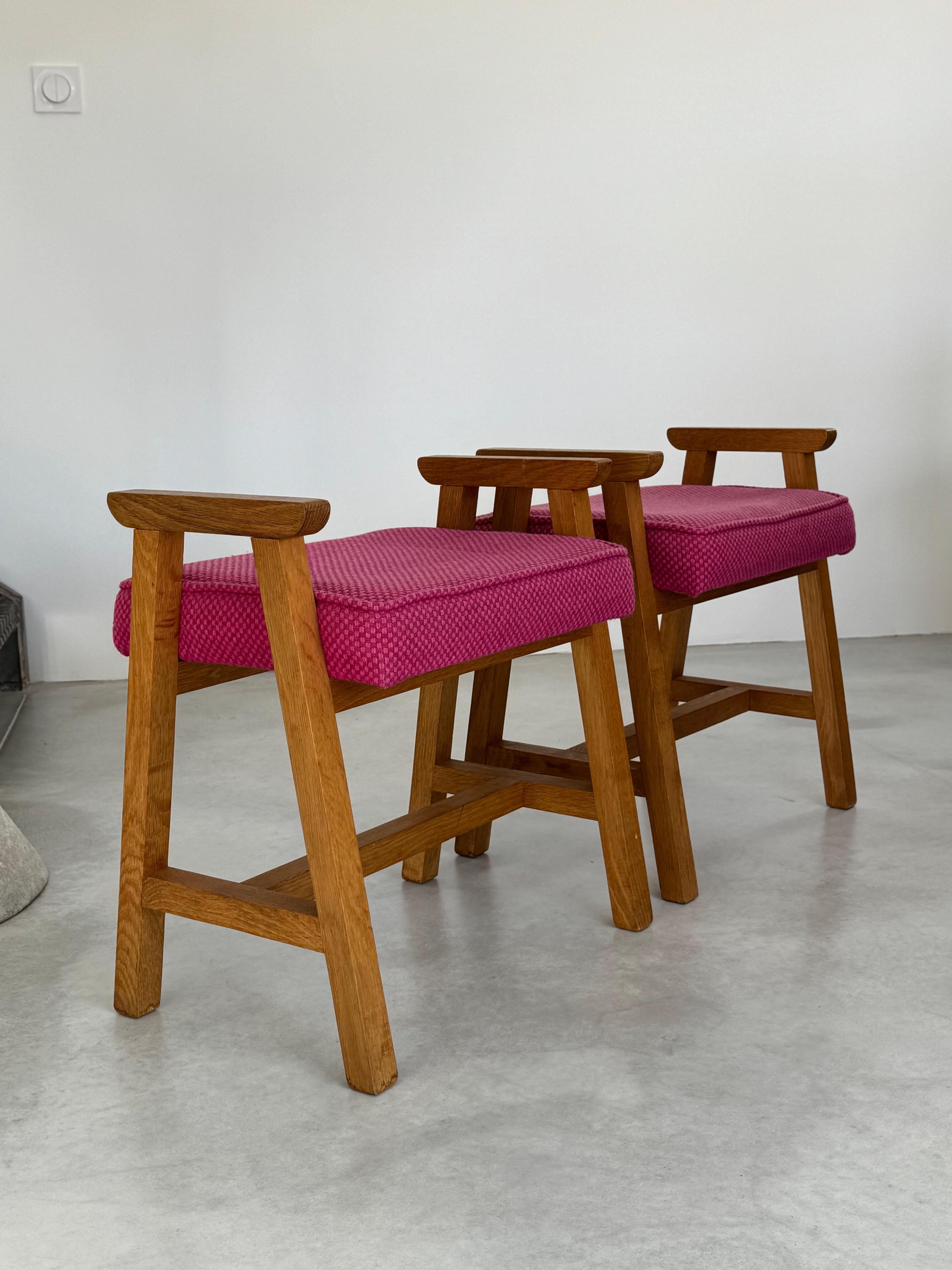 Mid-Century Modern Guillerme & Chambron, pair of  