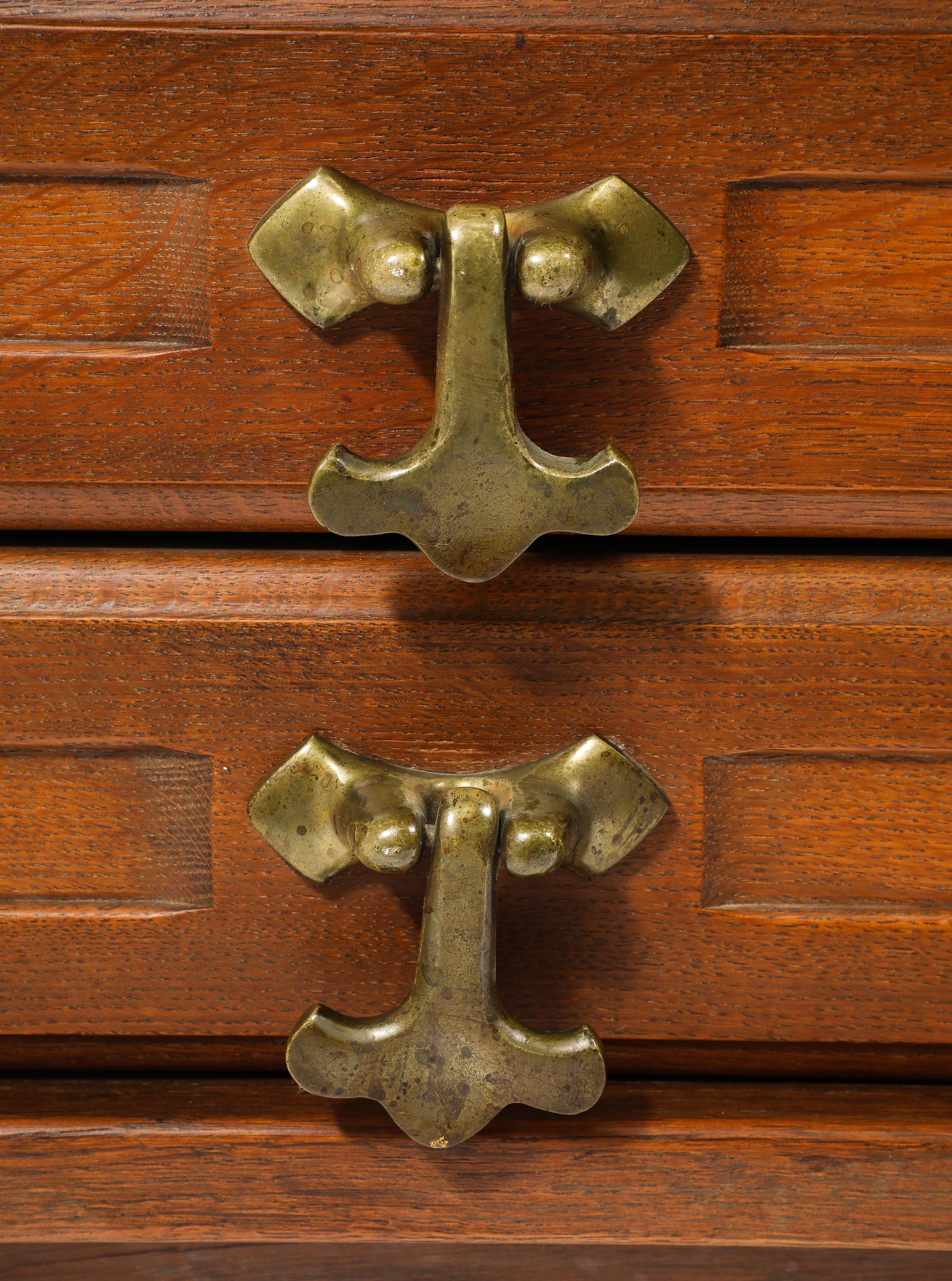 Bronze Guillerme & Chambron Petronilles Chest, France 1950's For Sale