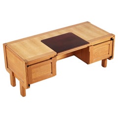 Guillerme & Chambron, Rare Oak Desk Model "Matignon" for Votre Maison", 1960.
