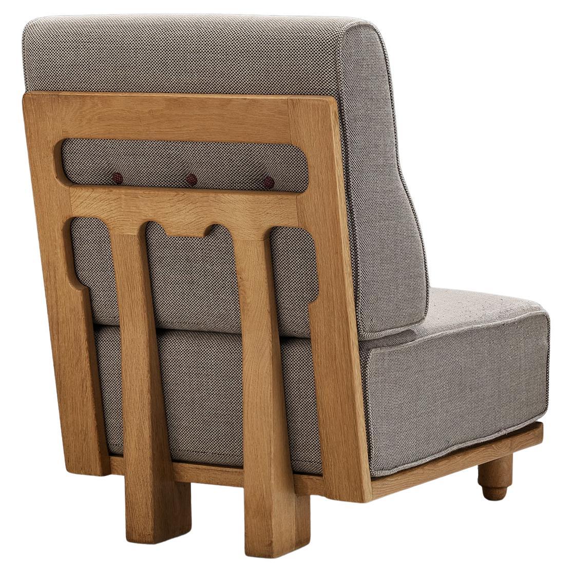 Guillerme & Chambron Sectional Seating Element 'Elmyre' in Oak