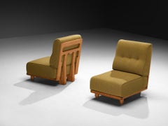 Guillerme & Chambron Elementos de Asiento Seccional 'Elmyre' en Tela Verde