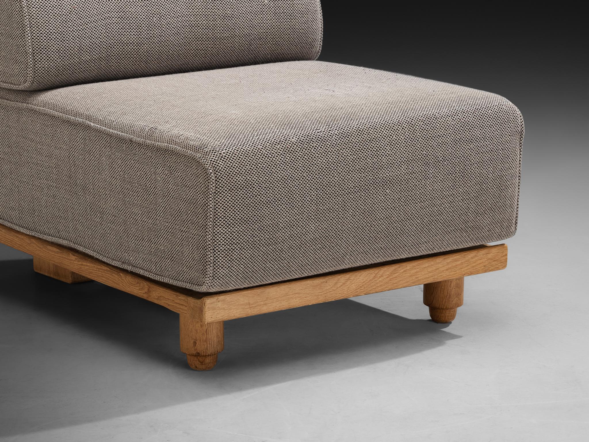 Guillerme & Chambron Sectional Seating Elements 'Elmyre' in Oak For Sale 3