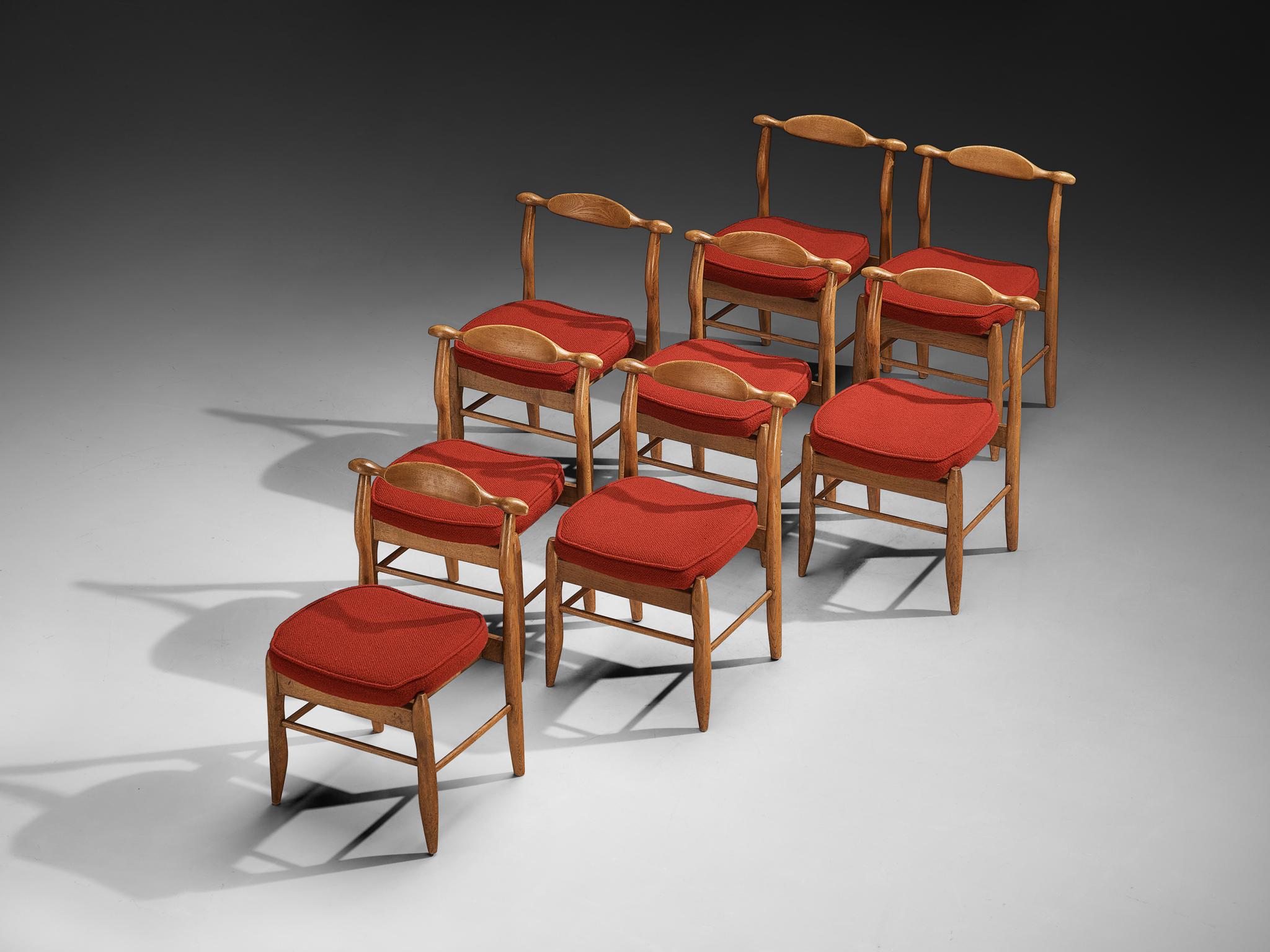 Guillerme & Chambron Conjunto de ocho sillas de comedor 