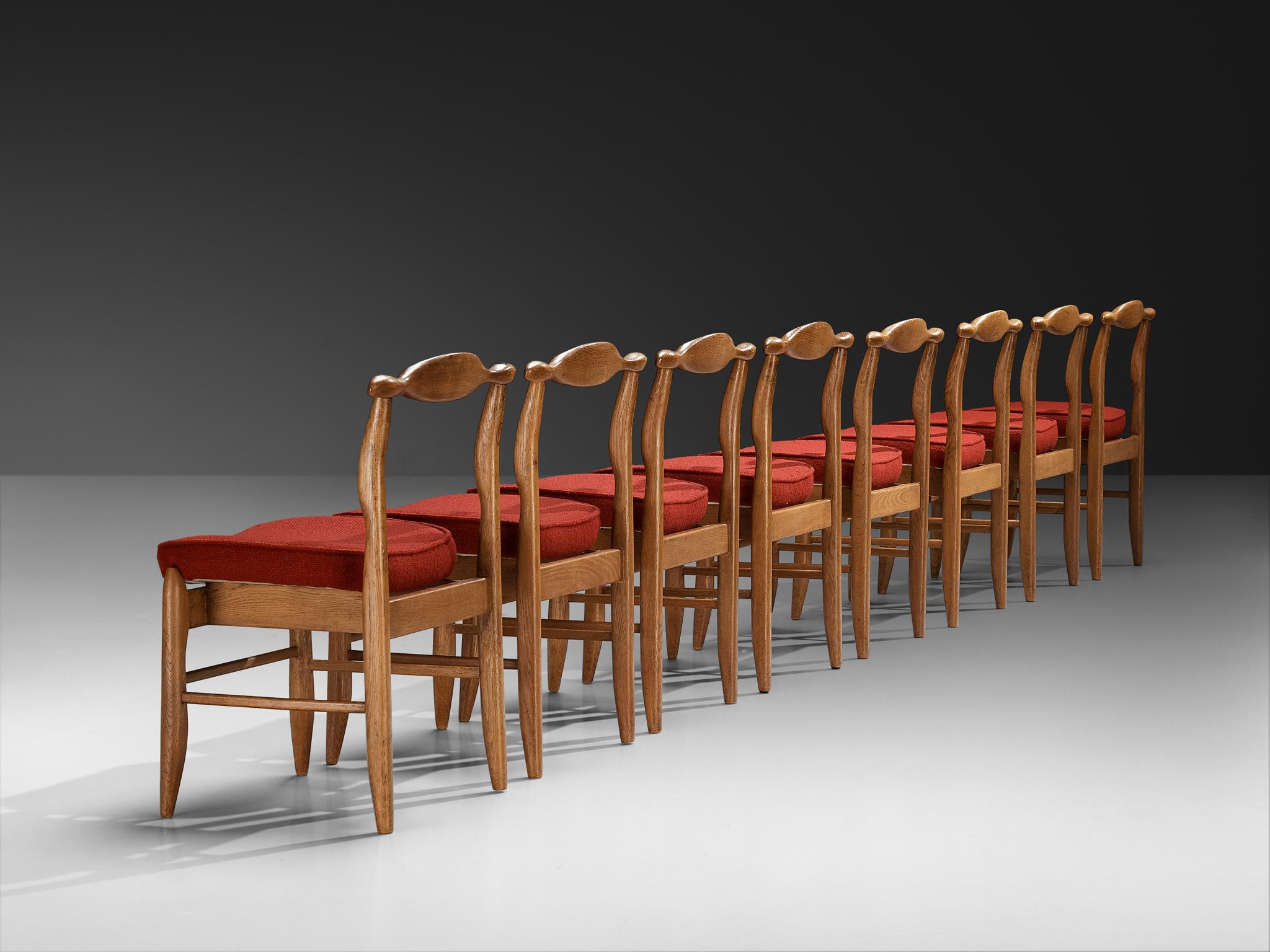 Guillerme & Chambron Conjunto de ocho sillas de comedor 