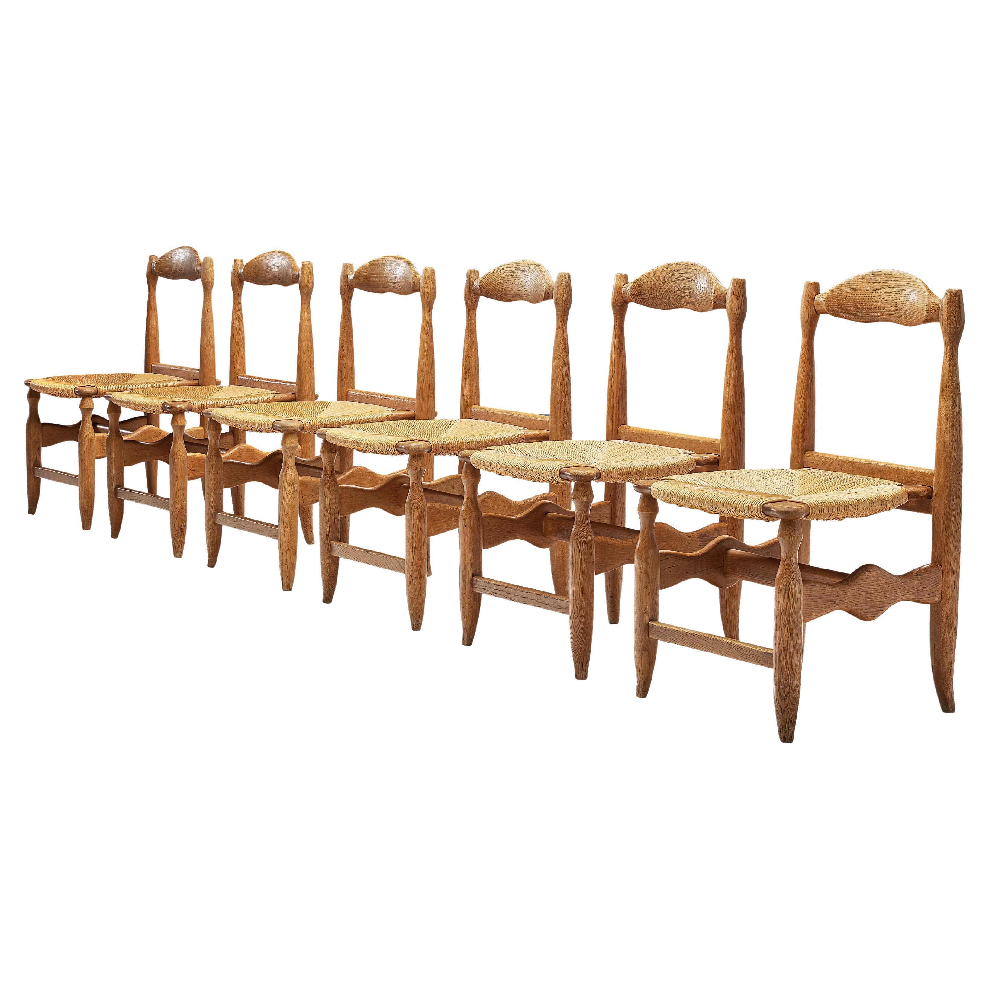 Guillerme & Chambron Set of Six ‘Charlotte’ Dining Chairs