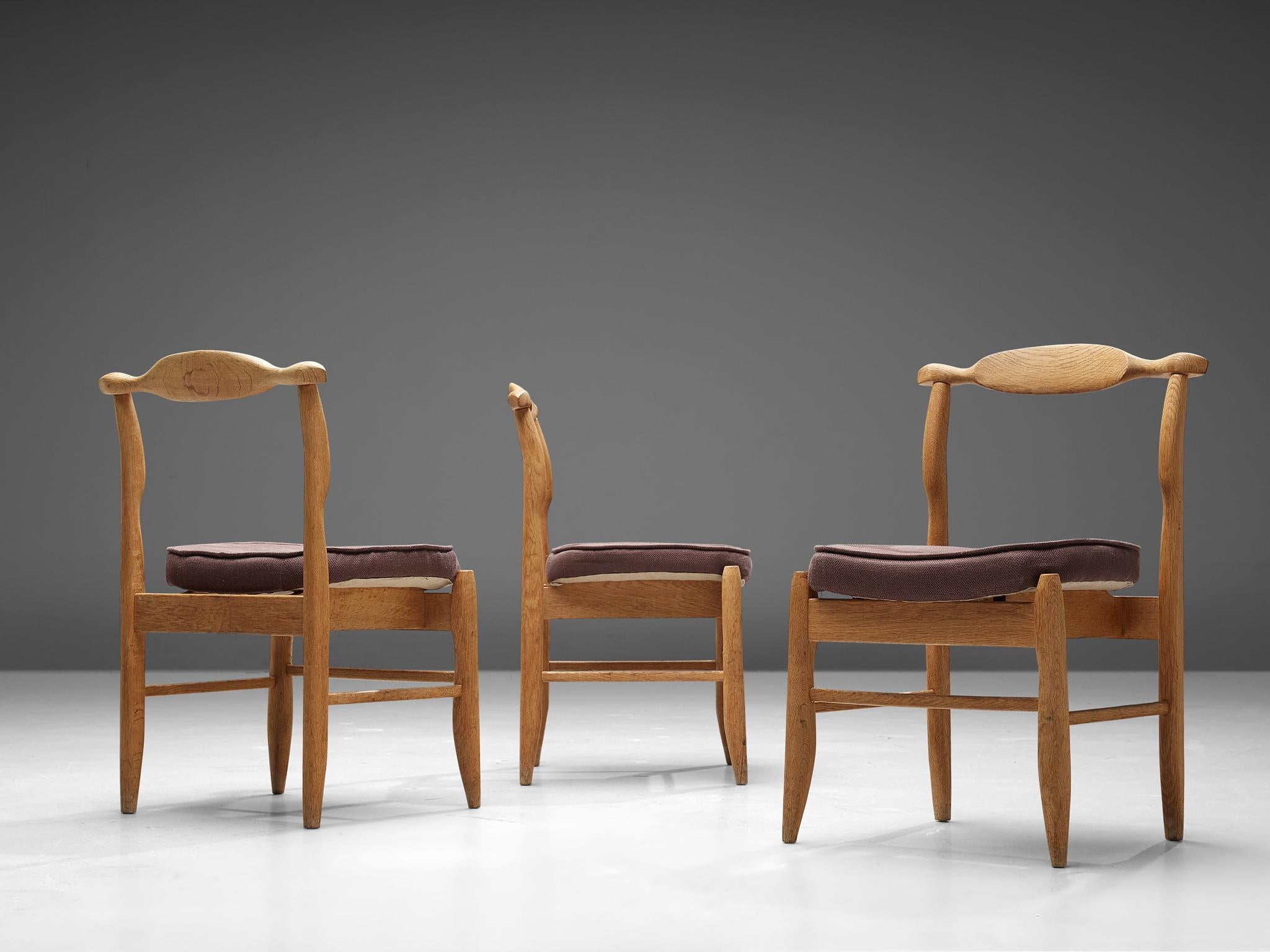 Guillerme & Chambron Set of Six 'Fumay' Dining Chairs 2