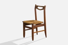 Guillerme & Chambron, Silla auxiliar, Roble, Rush, Francia, Años 60