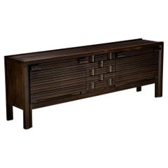 Guillerme & Chambron Sideboard in Black Lacquered Oak