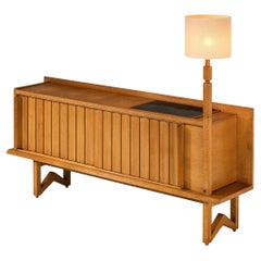 Credenza Guillerme & Chambron in Oak massiccio e ceramica con lampada