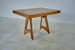 Guillerme & Chambron Solid Oak and Marquetry Extendable Dining Table, 1960