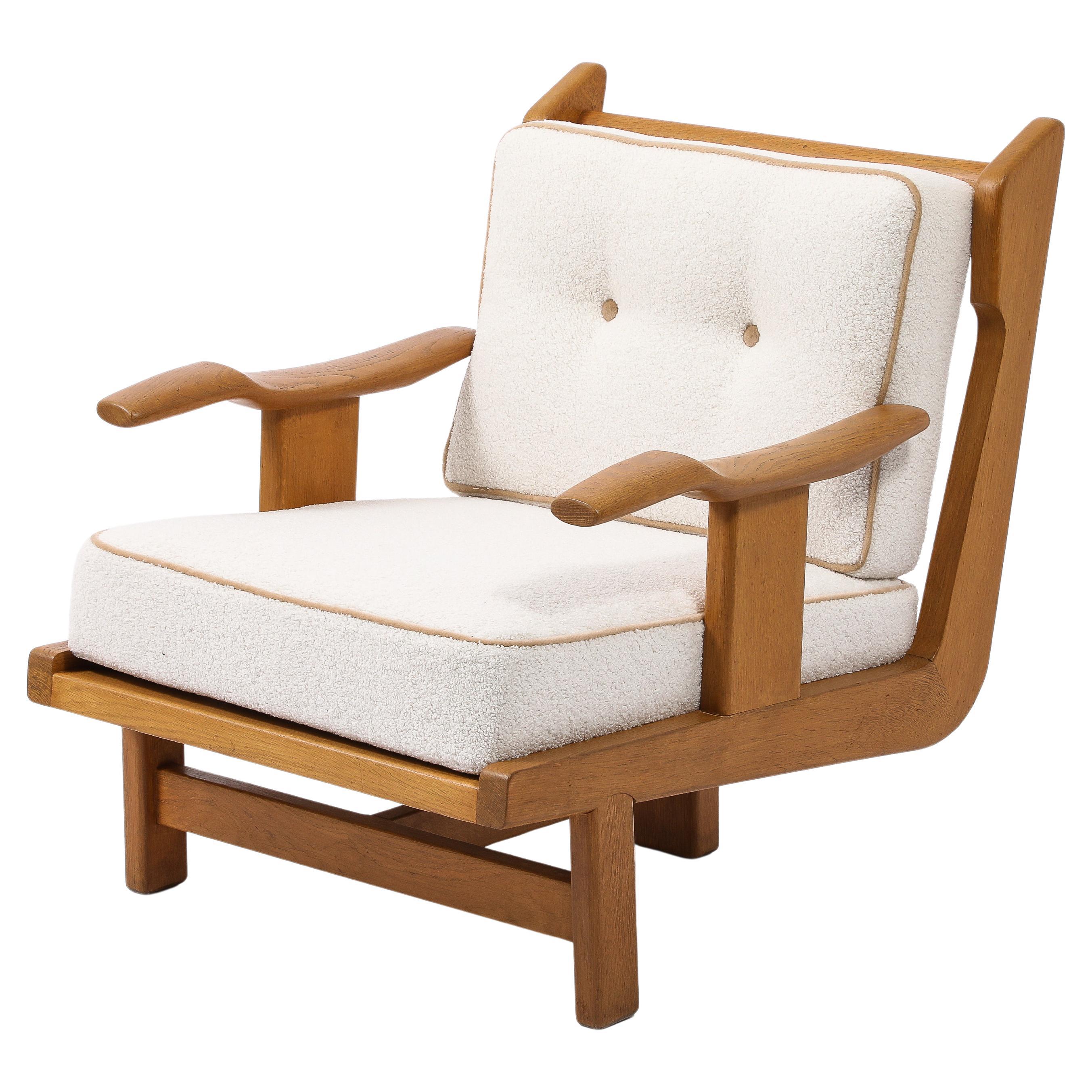 Guillerme & Chambron T Chair in Oak, France 1960's