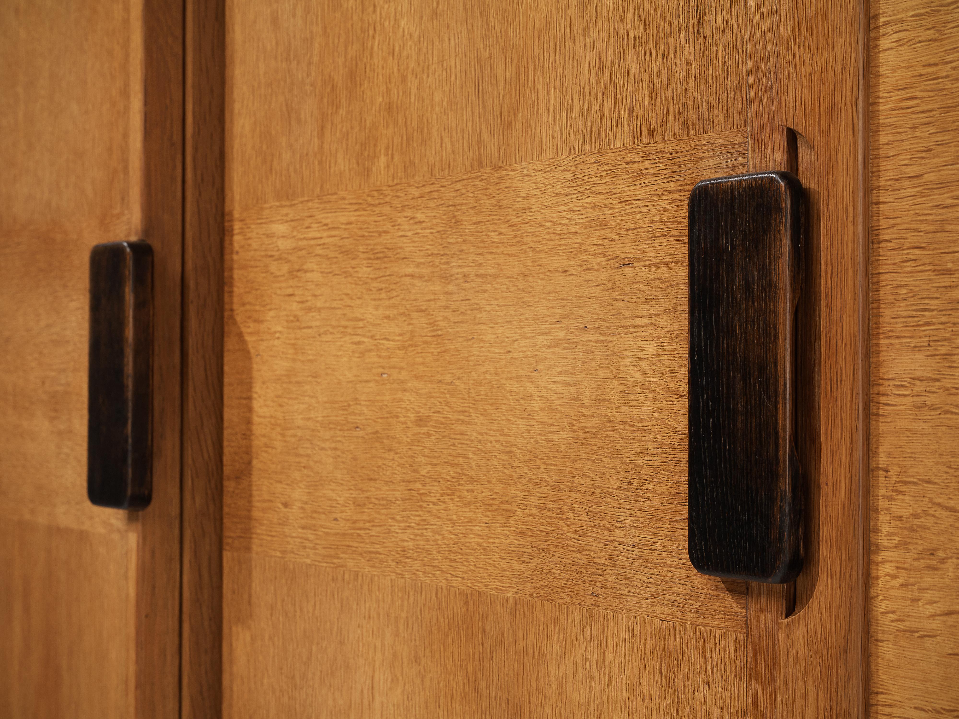 Mid-Century Modern Guillerme & Chambron Highboard in Oak