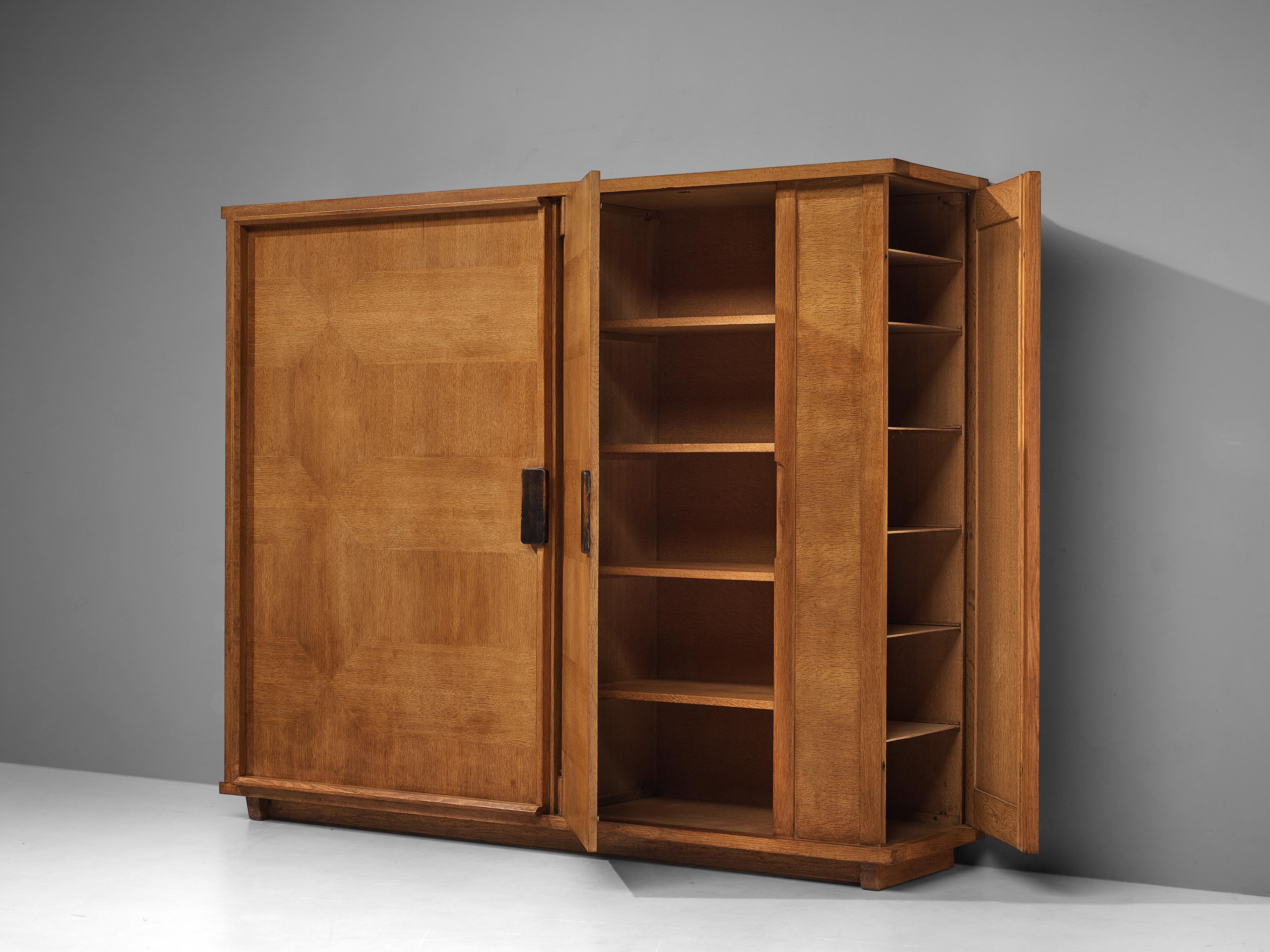 Mid-20th Century Guillerme & Chambron Highboard in Oak