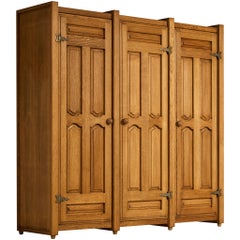 Guillerme & Chambron Wardrobe in Solid Oak
