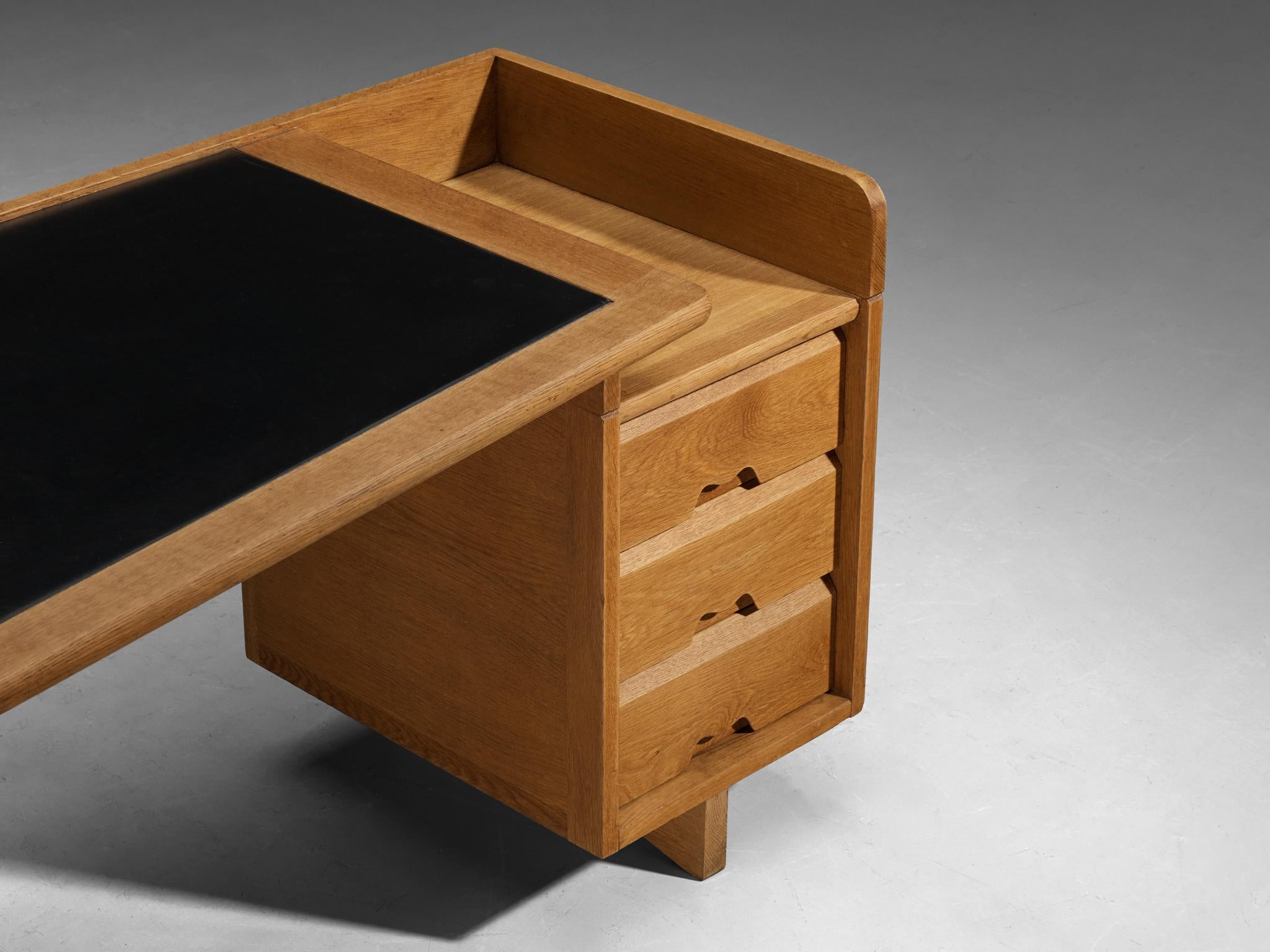 Francese Scrivania Guillerme & Chambron in Oak in vendita