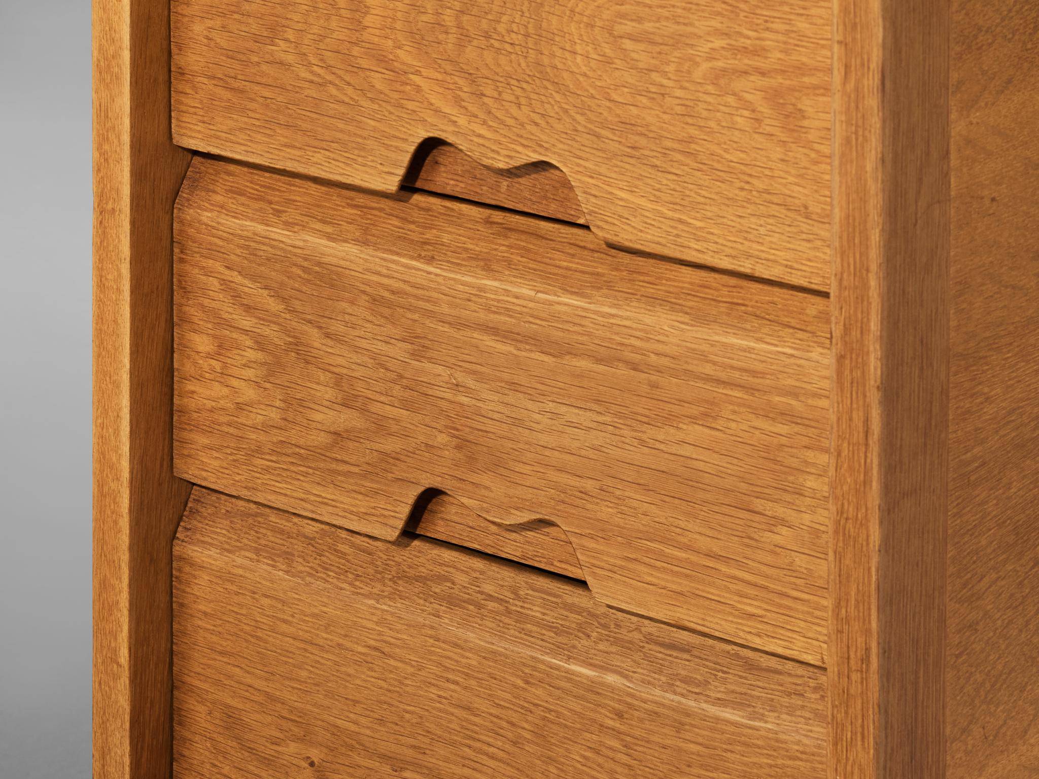 Metà XX secolo Scrivania Guillerme & Chambron in Oak in vendita