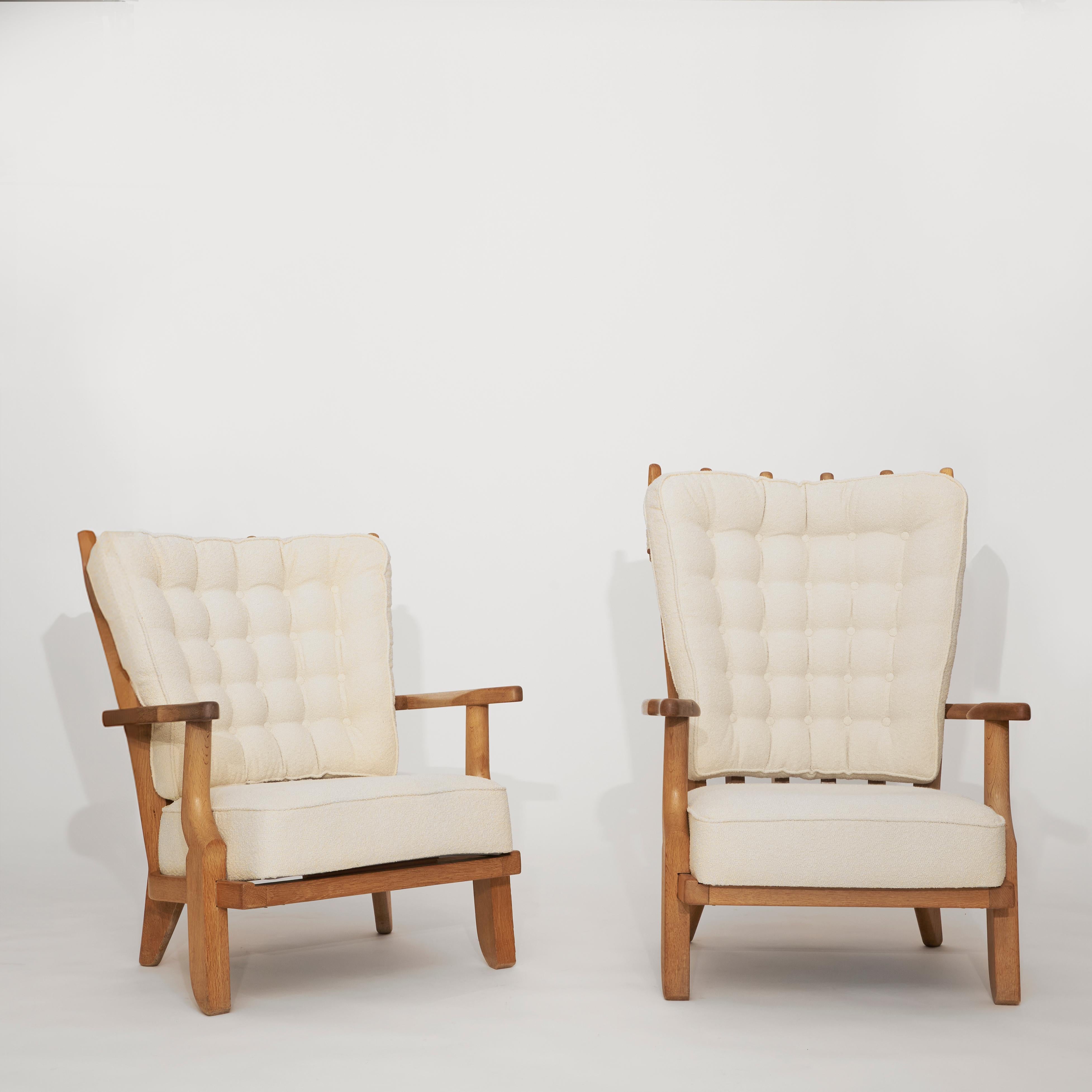 20ième siècle Guillerme et Chambon - Fauteuils Grand Repos - France en vente