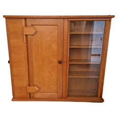 Guillerme et Chambon, seltener Kleiderschrank aus massiver Eiche, Edition Votre Maison, um 1970