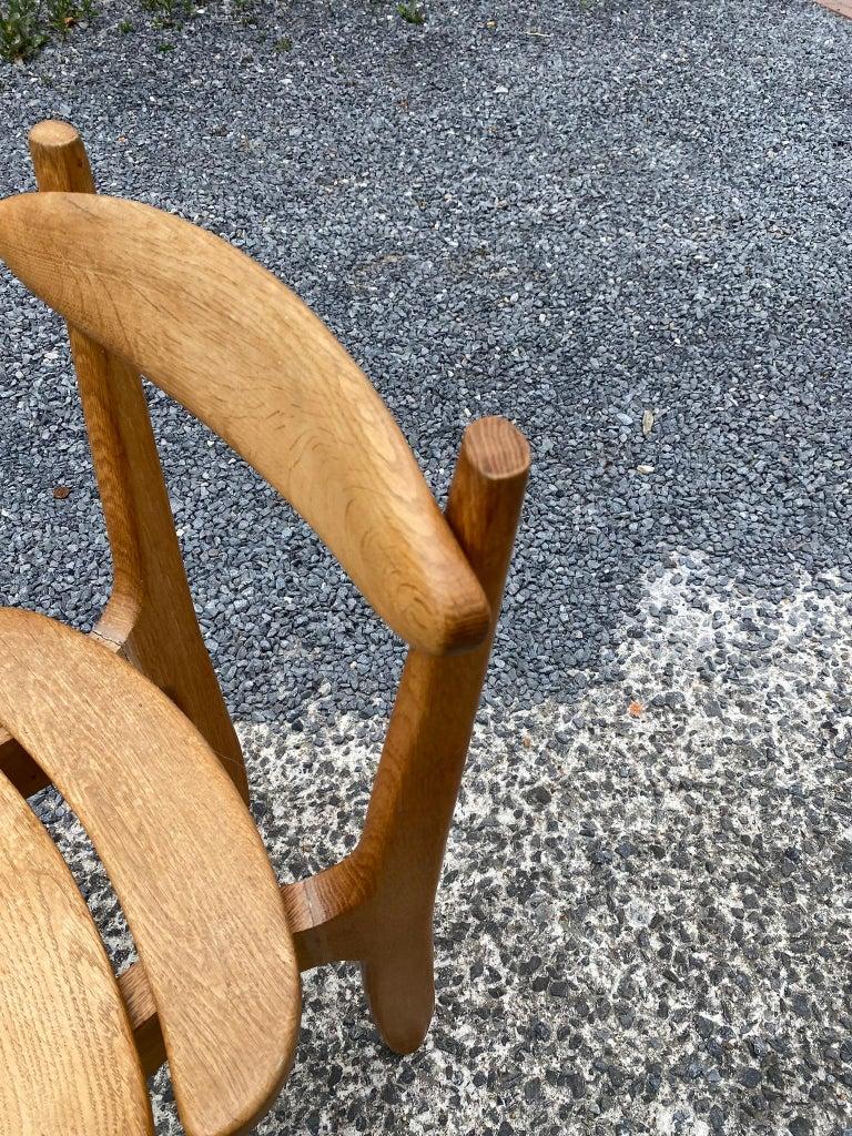 Guillerme et Chambron, Sedia 10 Thierry in Oak massiccio, Edizione Votre Maison 1970 in vendita 1